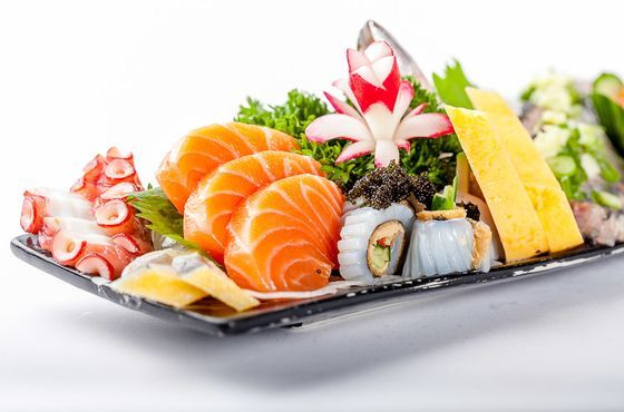 Mini Sashimi - Sampling of daily fresh fish.